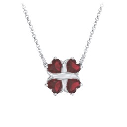 Love and Kisses 4 Gemstone Pendant