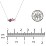 Gemstone Hearts Necklace with Accent Stones – 10K Rose Gold with Emerald, Pink Tourmaline, and Blue Topaz