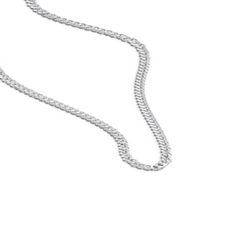 16" Open Curb Chain Necklace – Sterling Silver