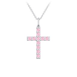 Medium Gemstone Cross Pendant