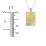 Engravable 18K Gold Plated Initial Tag Pendant Necklace – 18K Gold Plated Silver