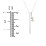 Engravable Vertical 3D Bar Necklace with 2-Stone Charm – 10K Rose Gold with Pink Tourmaline and Amethyst