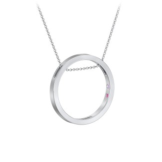 Floating circle necklace Clearance