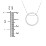 Engravable Floating Circle Necklace with Hidden Gemstones – Sterling Silver with Amethyst Premium Zirconia and Red Premium Zirconia