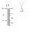 Engravable Half-Cup Pearl Necklace – Sterling Silver with Freshwater Pearl