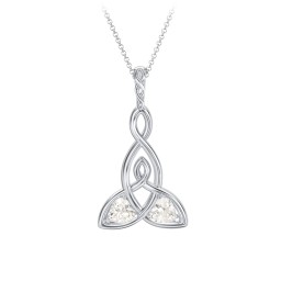 Celtic Motherhood Knot Birthstone Necklace