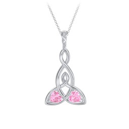 Celtic Motherhood Knot Birthstone Necklace