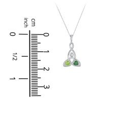 Celtic Motherhood Knot Birthstone Necklace