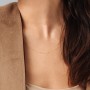 16" Ball Station Cable Chain Necklace
