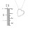 Engravable Tilted Heart Necklace with Pearls – 10K Yellow Gold with Freshwater Pearl