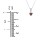 Engravable Generations Stacking Hearts Pendant - 1 – 10K Yellow Gold with Ruby