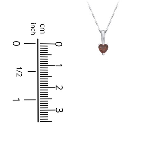 Engravable Generations Stacking Hearts Pendant - 1 – 10K Yellow Gold with Ruby