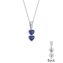 Engravable Generations Stacking Hearts Pendant - 2