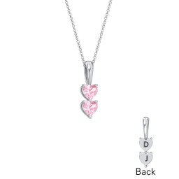 Engravable Generations Stacking Hearts Pendant - 2