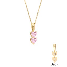 Engravable Generations Stacking Hearts Pendant - 2