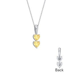 Engravable Generations Stacking Hearts Pendant - 2