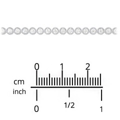 Round Cubic Zirconia Tennis Necklace