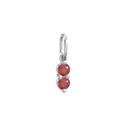 2 Gemstone Vertical Charm
