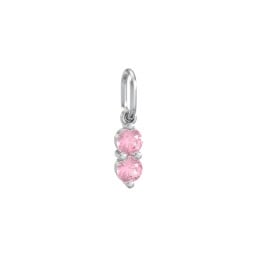 2 Gemstone Vertical Charm