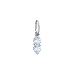 2 Gemstone Vertical Charm
