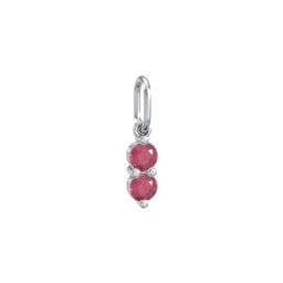 2 Gemstone Vertical Charm