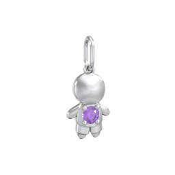 Little Boy Charm with Gemstone