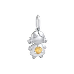 Little Girl Charm with Gemstone
