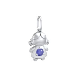 Little Girl Charm with Gemstone
