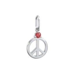 Peace Charm with Gemstone