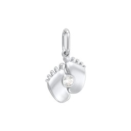 Baby Feet Gemstone Charm