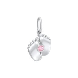 Baby Feet Gemstone Charm