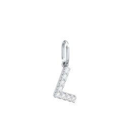 Pavé Initial Charm-L