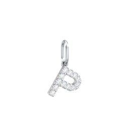 Pavé Initial Charm-P
