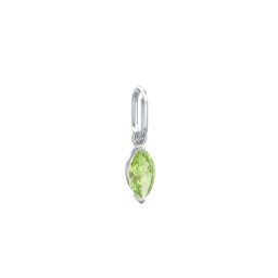 Marquise Gemstone Charm in 925 Sterling Silver with Peridot