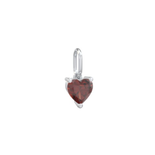 Heart Gemstone Charm