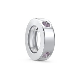Multi-Gemstone Stacking Ring Charm in 925 Sterling Silver with Alexandrite