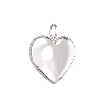 Engravable Heart Photo Locket Charm