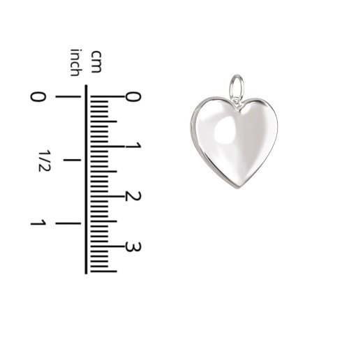 Engravable Heart Photo Locket Charm – 10K Yellow Gold