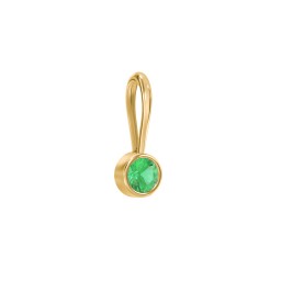 Bezel-Set Round Cut Charm (Dainty)