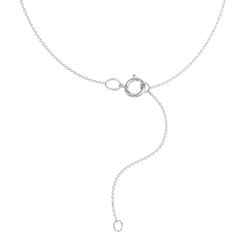 Sterling Silver Cable Chain Necklace - 16" with 2" Extender – Sterling Silver