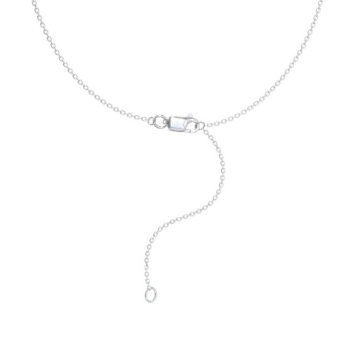 Premium Gold Diamond Cut Cable Chain - 14" with 2" Extender – 10K White Gold