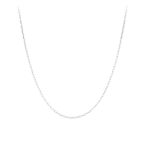 Sterling Silver 24" Long Box Chain Necklace