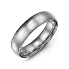 Men's Polished Dome Tungsten Ring – Tungsten