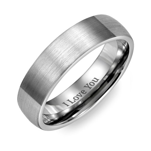 Men's Brushed Tungsten Dome Ring – Tungsten