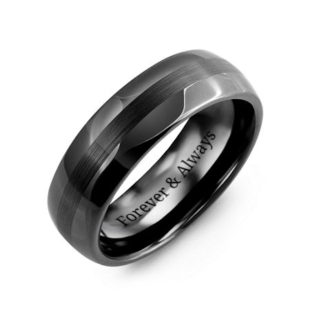 silver mens promise ring