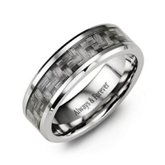 Men's Cobalt Ring with Carbon Fibre Inlay – Cobalt
