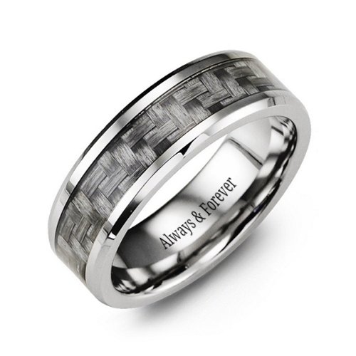 Men's Cobalt Ring with Carbon Fibre Inlay – Cobalt