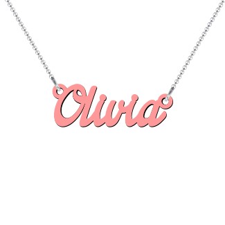 Kids Personalized Acrylic Name Necklace