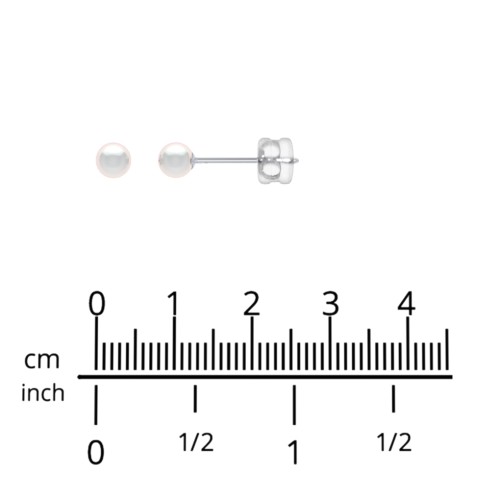 Kids' Freshwater Pearl Stud Earrings – Sterling Silver