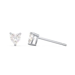 Kids Heart Birthstone Stud Earrings